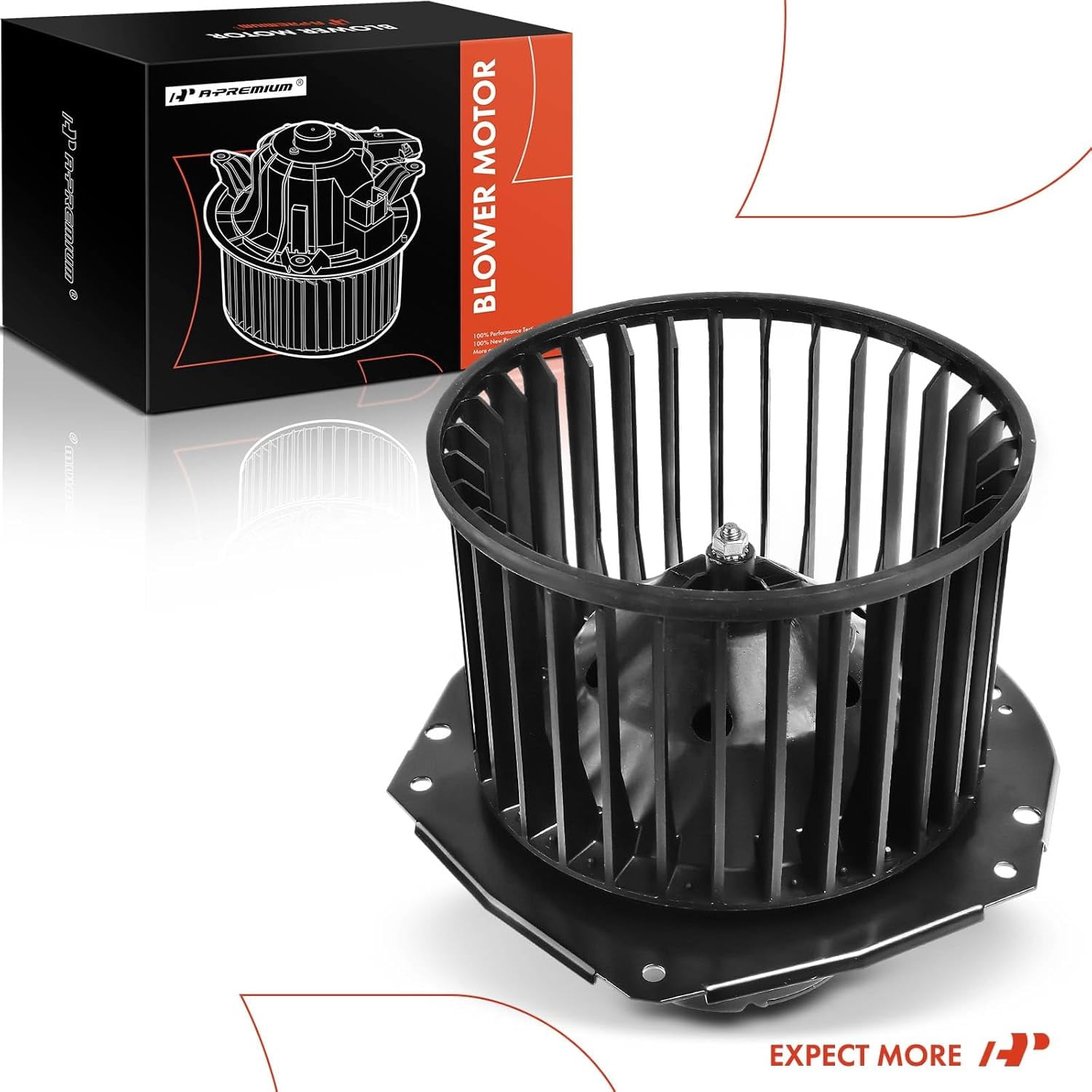 A-Premium HVAC Heater Blower Motor Assembly Compatible with Chevy, GMC & Oldsmobile Vehicles - S10 Blazer 1983-1994, S15 Jimmy 1983-1991, Sonoma 91-93, Bravada 91-94 - Front Side, Replace# 88960338