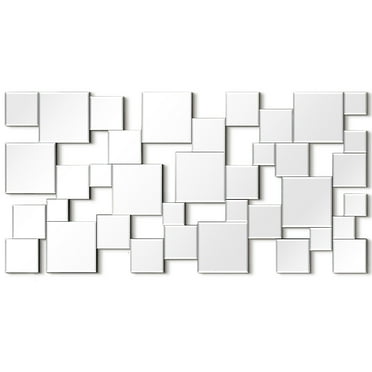 Empire Art Direct Elegant Mirror Cluster Wall Mirror,Bathroom,Bedroom,Living Room,Ready to Hang - Clear - 24" x 48"