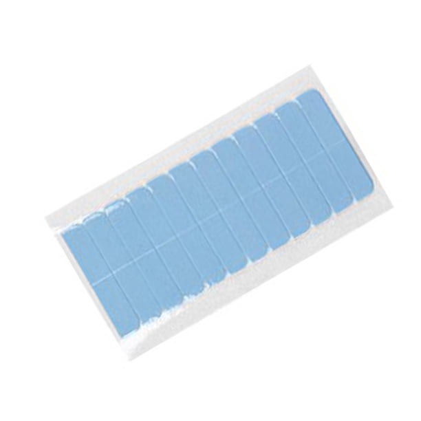 Guardurnaity 12 piezas de cinta de pestañas en extensiones de cabello, suministros para el hogar, manualidades DIY, pegatina de doble cara, cintas de peluca Cuidado del cabello pestaña azul1*4cm*12P Guardurnaity CE011469-01B