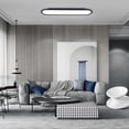 thumbnail image 6 of Garwarm Modern Ceiling Lights, 36W LED Linear Ceiling Lamp,Full Spectrum Long Ceiling Light, 27.6'' Ultra Thin Low Profile Light Fixture for Bedroom Kitchen Closet Hallway, Black/6500K, 6 of 15