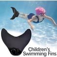 thumbnail image 2 of Aleta de natación monoaleta de sirena, aleta de natación de sirena ajustable para entrenamiento de natación, aleta de natación para niños, niñas, niños, colas de sirena monoaleta para nadar., 2 of 4