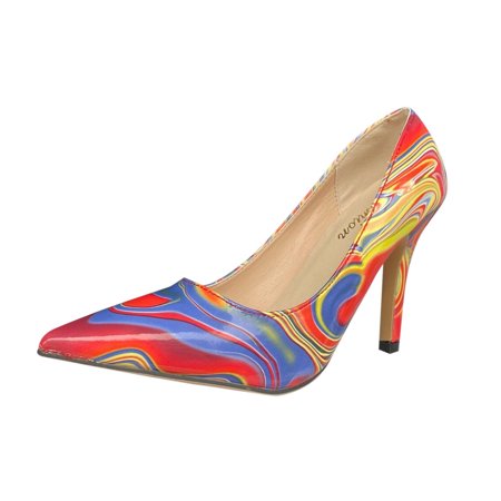 

GNEIKDEING Casual High Color Heels Shoes Pointed Women s Toe Women s High Heels Gift on Clearance