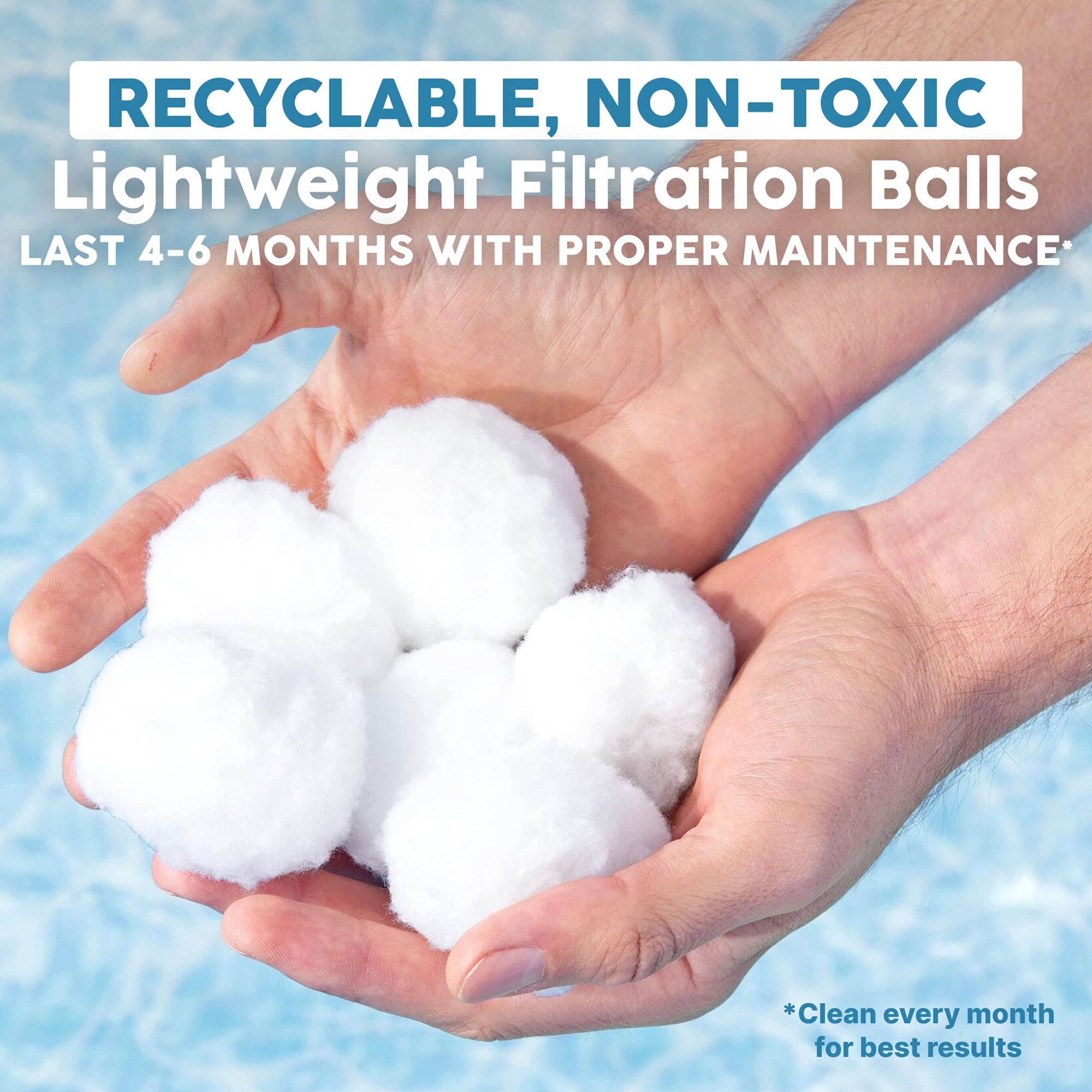Bestway Polysphere Pool Filtration Balls - Washable and Reusable