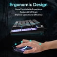 thumbnail image 4 of CHONCOW Gaming Keyboard and Mouse Combo, Rainbow LED Backlit Mechanical Feel Keyboard with 3600 DPI Mouse for PC/Xbox/PS5, Black, 4 of 8