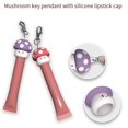 thumbnail image 7 of Zeiwohndc Multifunctional Silicone Lip Gloss Cap Keychain 6 Color Portable Cover, 7 of 7