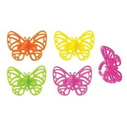 Bright Butterflies Cupcake Rings 24 Count - 2474 - National Cake Supply