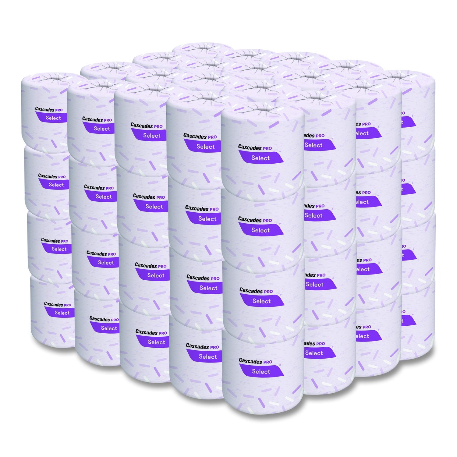 Cascades PRO Select Standard Bath Tissue, Septic Safe, 2-Ply, White, 500 Sheets/Roll, 80 Rolls/Carton