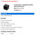 thumbnail image 2 of A/C Fan Relay - Compatible with 2004 - 2008 Chevy Aveo 2005 2006 2007, 2 of 2
