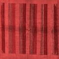 thumbnail image 1 of Ahgly Company Machine Washable Indoor Square Abstract Red Modern Area Rugs, 5' Square, 1 of 4