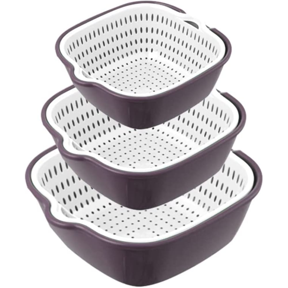 PEACNNG Vegetable Washing Baskets in The Kitchen Fruit Baskets Multi