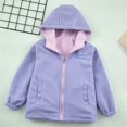 thumbnail image 6 of XXWXYD Girls Windbreaker Jacket Thermal Lined for Spring Fall Winter, Double-Layer Windproof Coat for Middle Large Kids, Multi-Season Outerwear 4-14Y, 6 of 9