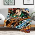 thumbnail image 6 of Demon Blanket Slayer Flannel Throw Blankets Soft Pile Cozy Plush Throw Blanket for All Seasons, 3D Printed Warm Blanket for Sofa Beds Home Decor, 6 of 10