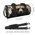 thumbnail image 2 of Sikiie Urban Bear With Headphones Duffel Bag, Travel Bag, Sports Gym Bag - Ideal for Sports, Gym, Overnight Stays, 2 of 6