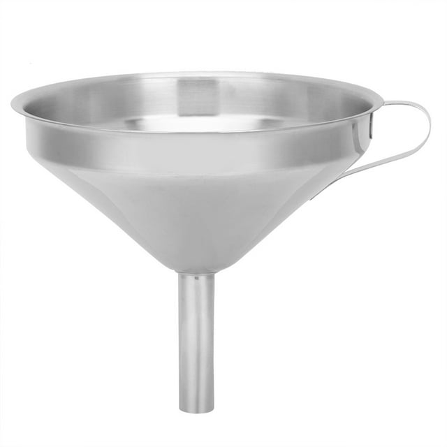 Entonnoir d'Huile de Cuisine en Acier Inoxydable avec Filtre à Crépine pour le Transfert de Liquide