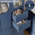 thumbnail image 3 of Homfa Kitchen Pantry Storage Cabinet, 67" Pantry Cabinet with Doors and Removable Drawers, Freestanding Cupboard for Dining Room, Blue, 3 of 6