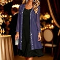 thumbnail image 2 of Edvintorg Womens Cardigan Lightweight Chiffon Long Cardigans Long Sleeve Open Front Casual Loose Cardigan Plus Size Women's Clothing Purple S-3XL, 2 of 7