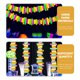 thumbnail image 2 of KAKOWELY 2 guirnaldas de papel fluorescentes, banderines de neón para fiestas que brillan en la oscuridad, serpentinas colgantes, 2 of 4