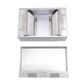 thumbnail image 1 of Recessed Floor Electrical Outlet Kit, Versatile Recessed Floor Socket Stainless Steel PC 4 Receptacles  for Living Room, 1 of 7