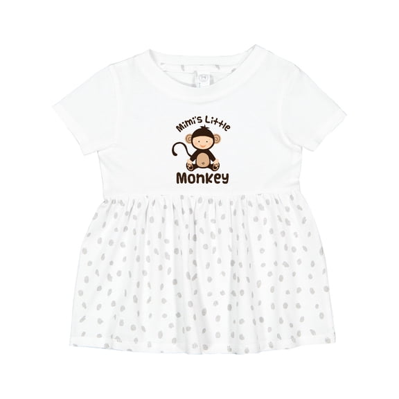 Inktastic Mimi Little Monkey Grandchild Girls Baby Dress