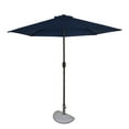 thumbnail image 2 of Lanai 9-ft Half Umbrella - Navy Blue - Polyester Canopy, 2 of 9