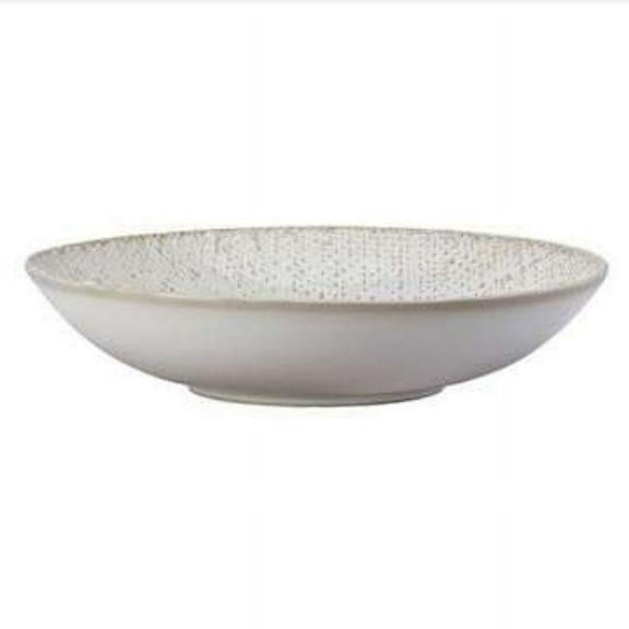 Luzerne L6800000762 8 in. Knit Porcelain Deep Coupe Plate  Ivory
