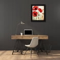 thumbnail image 3 of Boho Hue Studio 15x18 Black Modern Wood Framed Wall Art Titled - Lipstick Poppies, 3 of 6