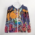 thumbnail image 4 of Adventure Time Zip Up Hoodies Unisex Realistic 3D Print Sweatshirt Long Sleeve Hooded Jacket Coat 3XL, 4 of 8