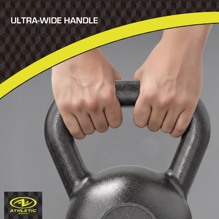 Free Shipping! Athletic Works Kettlebell 30lb Casting Iron Durable