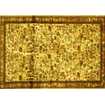 thumbnail image 1 of Ahgly Company Machine Washable Indoor Rectangle Persian Yellow Traditional Area Rugs, 6' x 9', 1 of 4