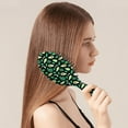 thumbnail image 3 of Cute Avocado Print Hair Brush - Gentle Detangling Paddle Brush with Round-Tip Bristles for Women & Men, 3 of 4