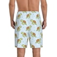 thumbnail image 4 of Lsque Cartoon Sea Turtle Mens Sleep Pajama Shorts,Short Pajama Pants, Cotton Ultra-Soft Knit-XX-Large, 4 of 9