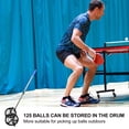 thumbnail image 3 of TEHAUX Ramasse-Balles de Tennis Noir Durable avec Design Réglable Efficace pour Stocker 125 Balles, 3 of 8