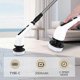thumbnail image 3 of Type A Long Handle Electric Spin Brush Cordless Shower Scrubber With 9 Replacement Heads, 3 of 5