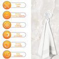 thumbnail image 2 of Suction Hooks, 4 Pack Suction Cup Hooks Removable and Reusable Razor Hook for Shower Waterproof Powerful Vacuum Suction Cup Hook Holder for Towel Bathrobe Loofah Hooks, 2 of 6