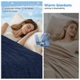 thumbnail image 2 of Solid Dark Blue Cooling Blanket, Lightweight Breathable Summer Throw Blanket with Double Sided Cold Effect,Minimalism Abstract Denim Texture Picnic Beach Blankets Bed Sheet for Hot Sleepers 50"x60", 2 of 8