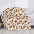 thumbnail image 3 of Rateoe Cowboy Western Pattern Flannel Throw Blanket, Ultra-soft Blanket for Bed, Couch, Car, Hypoallergenic Anti-pilling blanket-40"x30"(Horizontal), 3 of 6