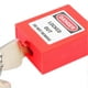 thumbnail image 4 of 38mm Nylon Safety Padlock Dustproof Safety Device for Construction Site Red, 4 of 4