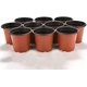 thumbnail image 4 of Zhuge 100 macetas de plástico de 6" para viveros, plántulas, flores, plantas, contenedores para iniciar semillas, 4 of 5