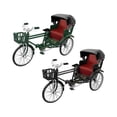 thumbnail image 4 of 2 Piezas 1/12 Escala Modelos Decoración Tres Ruedas Rickshaw Juguete, 4 of 4
