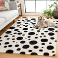 thumbnail image 3 of SAFAVIEH Cambridge Talisha Dot-Print Area Rug, Ivory/Black, 4' x 6', 3 of 8