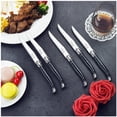 thumbnail image 3 of Cuchillos para Carne Laguiole LaguioleBlack 6 pzas 23 cm Negro Acero Inoxidable Cuchillo para carne., 3 of 3