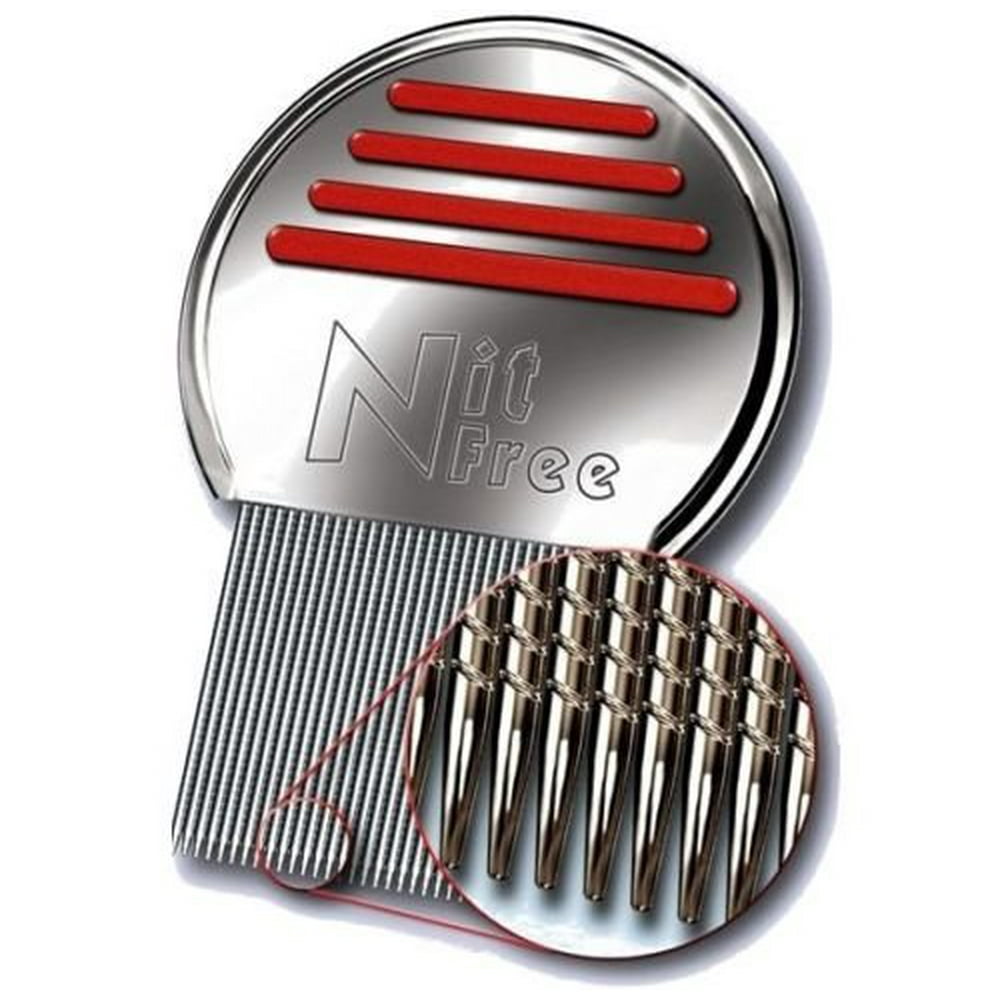 Nit Free Terminator Lice Comb, Professional Stainless Steel Louse and