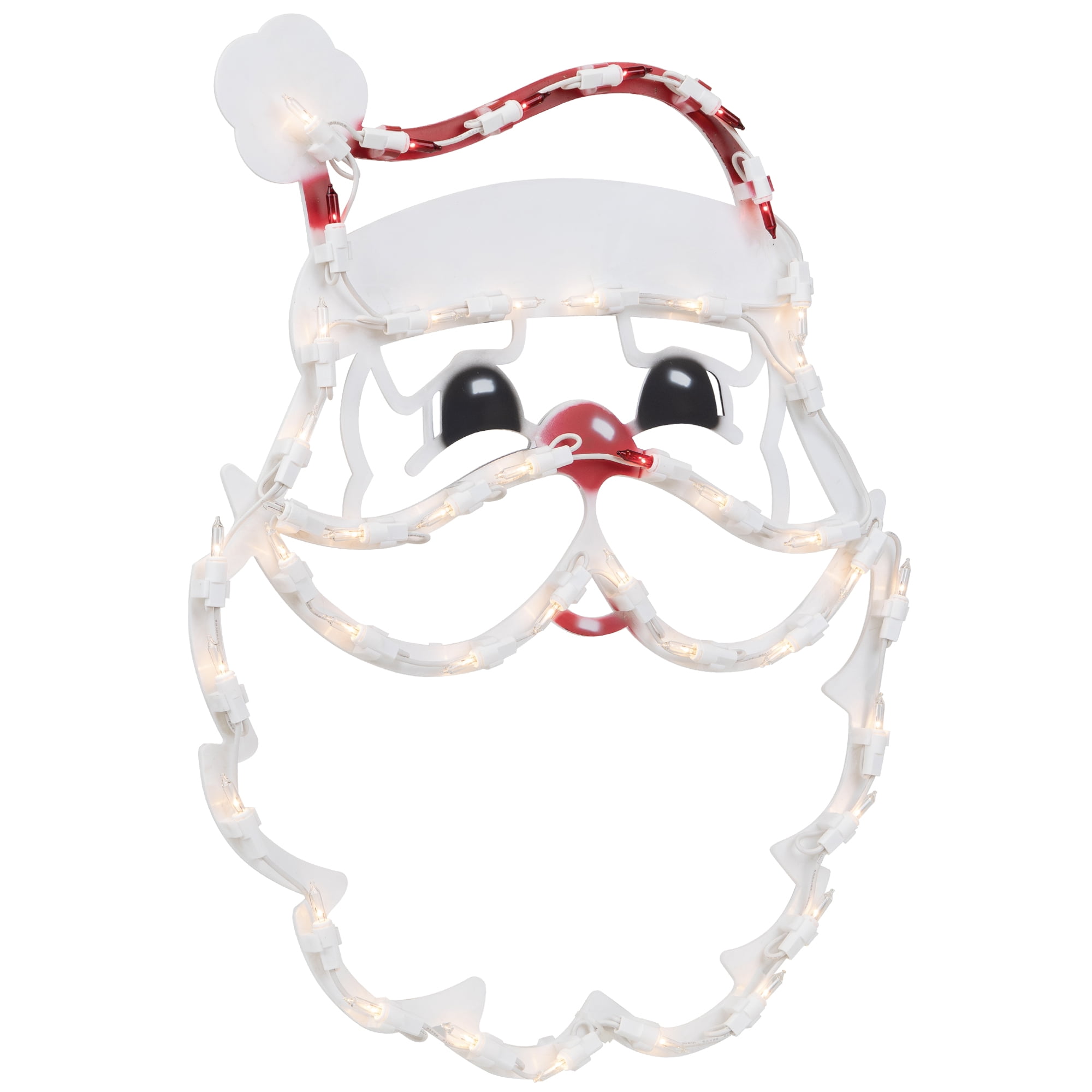 Northlight Lighted Santa Claus Christmas Window Silhouette - 17.5 Inch