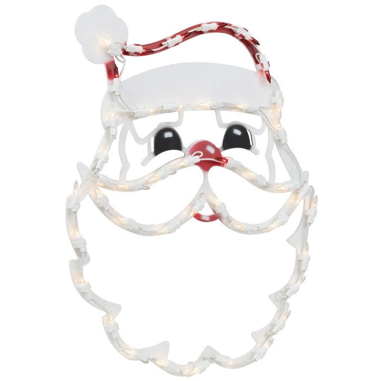 Northlight Lighted Santa Claus Christmas Window Silhouette - 17.5