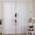 thumbnail image 3 of 2 Panels Plain Voile Curtain Panel Eyelet Ring Slot Top Net Curtains Home Decor, 3 of 5