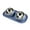🍒 Blue_Base#5007, variant on Elevated Cat Food And Water Bowl Set – All‑In‑One Raised Double Pet Feeder, Clear Plastic, Non Slip Base, Ergonomic Neck Support, 15.7 in, Blue/Green/White