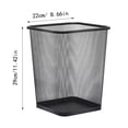 thumbnail image 3 of Mesh Can Small Metal Wire Wastebasket for Office,Home Bedroom,Steel Mesh Garbage Bin with Open Top, Can for Recycling Waste,Under Desk Space-Saving Design (8.66x8.66x11.42 In), 3 of 9