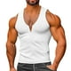 thumbnail image 1 of Camiseta sin mangas con cuello en V para hombre, de verano, de punto, para fitness, de color liso, informal, sin mangas, con cuello en V en forma de I, sin mangas, 1 of 5