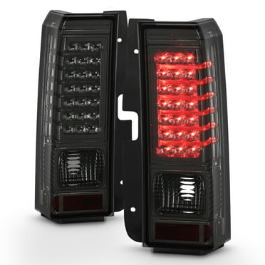 2006-2010 Hummer H3 Smoked LED Tail Lights Brake Lamps w/ LED Bar Left Right Set