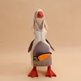 thumbnail image 1 of This Is A Mini Desktop Goose Wearing An Adorable Hoodie. Mini Desktop Goose Easter Bunny ., 1 of 6